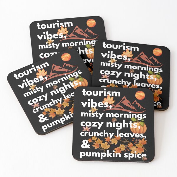 Item preview, tourism vibes misty mornings cozy nights crunchy leaves & pumpkin spice designed and sold by movie-popcorn.
