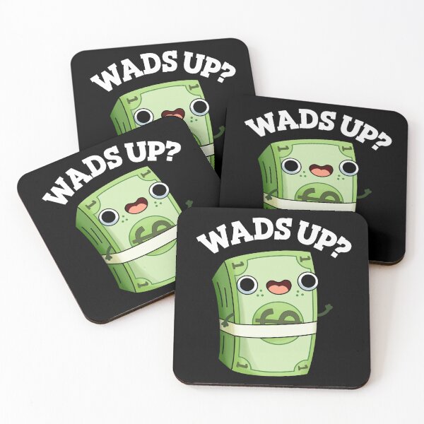Item preview, Wads Up Funny Money Puns (Dark BG) designed and sold by punnybone.