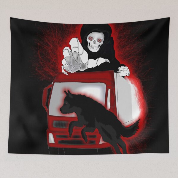 Item preview, Trucking with the Grim Reaper designed and sold by Nicole Kiefer.