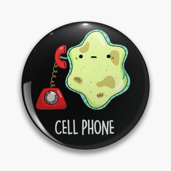 Item preview, Cell Phone Funny Biology Science Puns (Dark BG) designed and sold by punnybone.