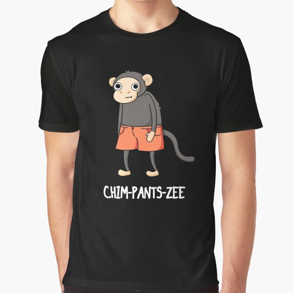 Item preview, Chim-Pants-Zee Funny Chimpanzee Puns (Dark BG) designed and sold by punnybone.