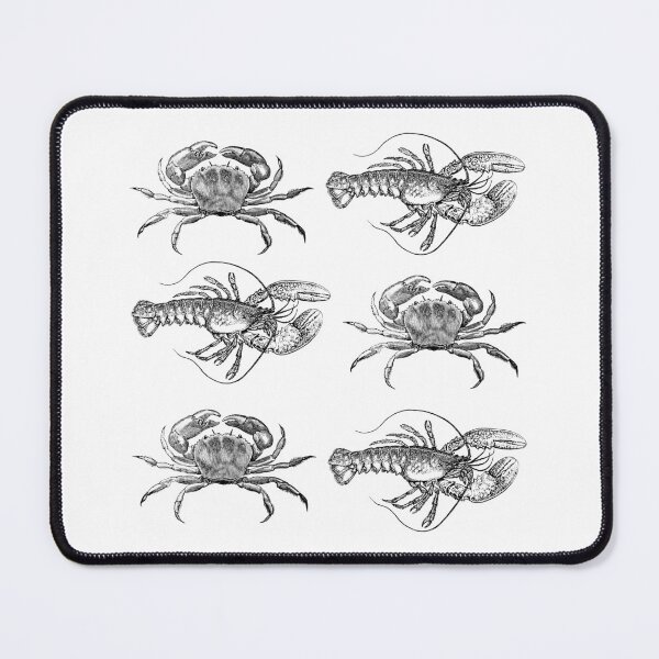Item preview, Crustaceancore Nautical Lobster Crab Pattern designed and sold by jrno11.