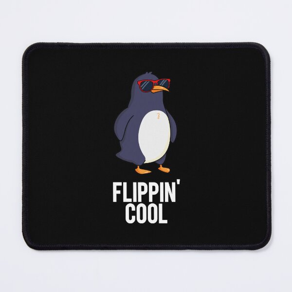 Item preview, Flippin Cool Funny Penguin Puns (Dark BG) designed and sold by punnybone.
