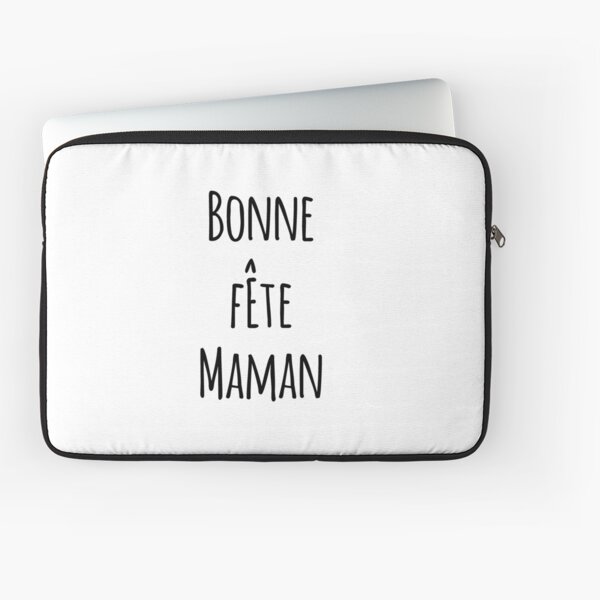Bonne Fête Maman Laptop Sleeve