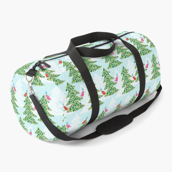 Item preview, Birds Doves Olive Branch Christmas Tree Holiday Peace Pink Orange Green Turquoise Blue White designed and sold by victoriabdesign.