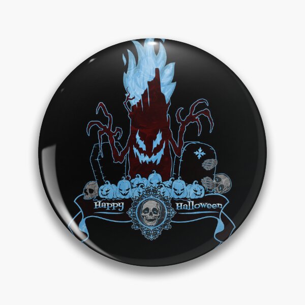 Artikelvorschau, Happy Halloween Spooky Tree Blue Edition entworfen und verkauft von MythikCreationz.