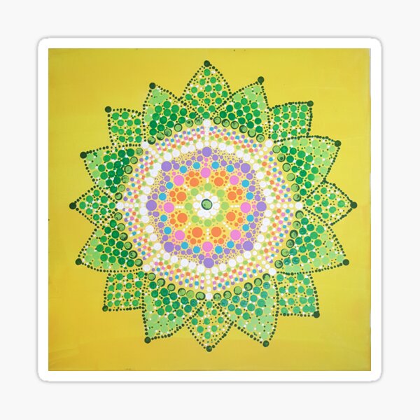 Happiness Wabi-Sabi Life - Buddhist Mandala Sticker