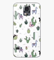 Funda/vinilo para Samsung Galaxy Cactus Llamas