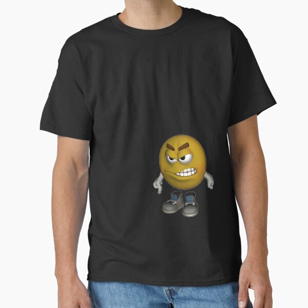 Hd Emoji Angry Face Shirt - Grumpy Emoticon Tee - Mad Emotag Hd Emoji Angry Face Shirt - Grumpy Emoticon Tee - Mad Emotag