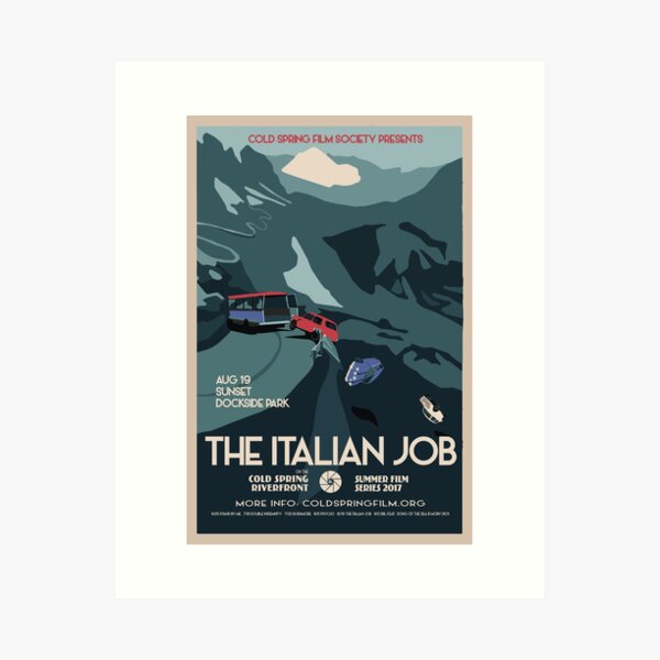 Item preview, THE ITALIAN JOB: Cold Spring Film Society 2017 Season Poster  designed and sold by coldspringfilm.