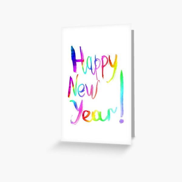 Item preview, Happy New Year lettering | Happy New Year watercolor hand lettering designed and sold by lausn.