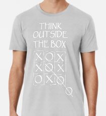 THINK, Fun, Funny, Comic, Joke, Laugh; Think outside the box Premium T-Shirt