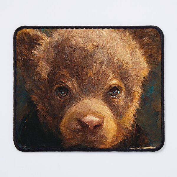 Item preview, Cute adorable bear cub painting designed and sold by Moncada Design Co.