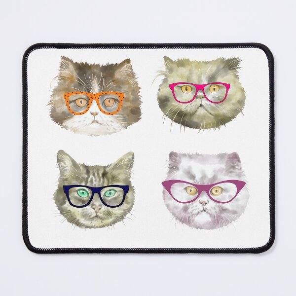 Item preview, Funny cats in funky glasses sticker pack designed and sold by JoeyGrace.