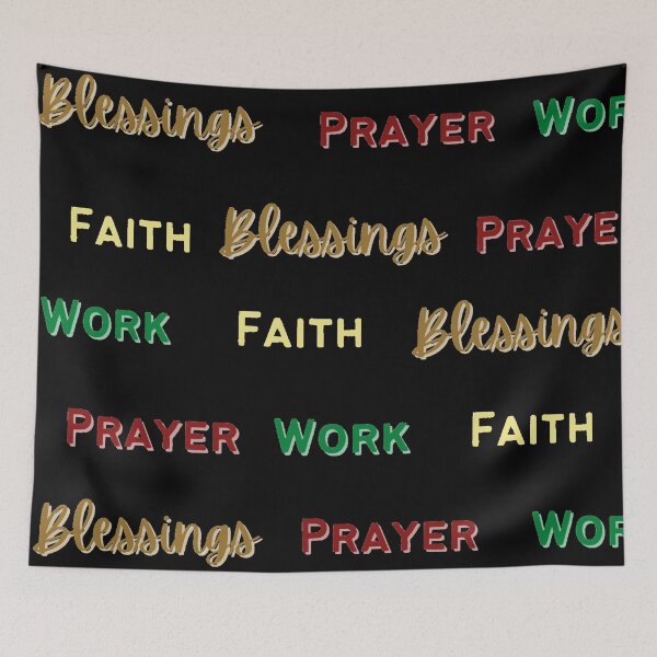 Item preview, Pray, Work, Faith, Blessings  designed and sold by L-I-E-Store.