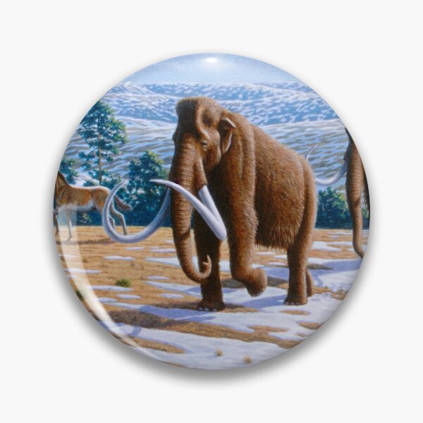 Item preview, Giant mammals such as woolly mammoths, woolly rhinoceroses, and cave lions inhabited the mammoth steppe during the Pleistocene. designed and sold by wipeup.