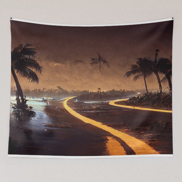 Item preview, Broken Road To Fantasy Island / Abstract And Surreal Unwind Art designed and sold by Unwind-Art-Work.