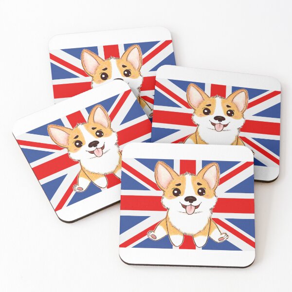 Item preview, Adorable Corgi UK Flag  designed and sold by Calista Media.