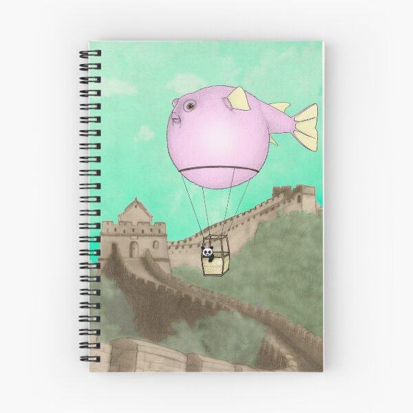Item preview, Panda Flying on a blowfish designed and sold by barruf.