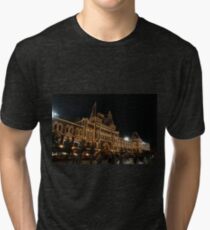 Red Square, Kremlin, Moscow at night Tri-blend T-Shirt