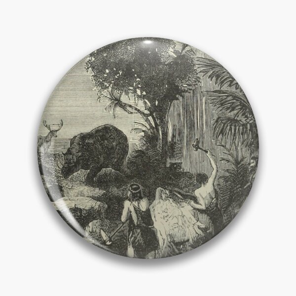 Item preview, A nineteenth century concept of early humans in a wilderness designed and sold by wipeup.