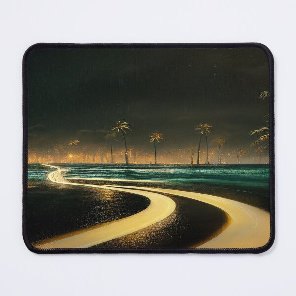 Item preview, Ocean Front Broken Road To Fantasy Island / Abstract And Surreal Unwind Art designed and sold by Unwind-Art-Work.