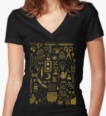 Make Magic Women's Fitted V-Neck T-Shirt