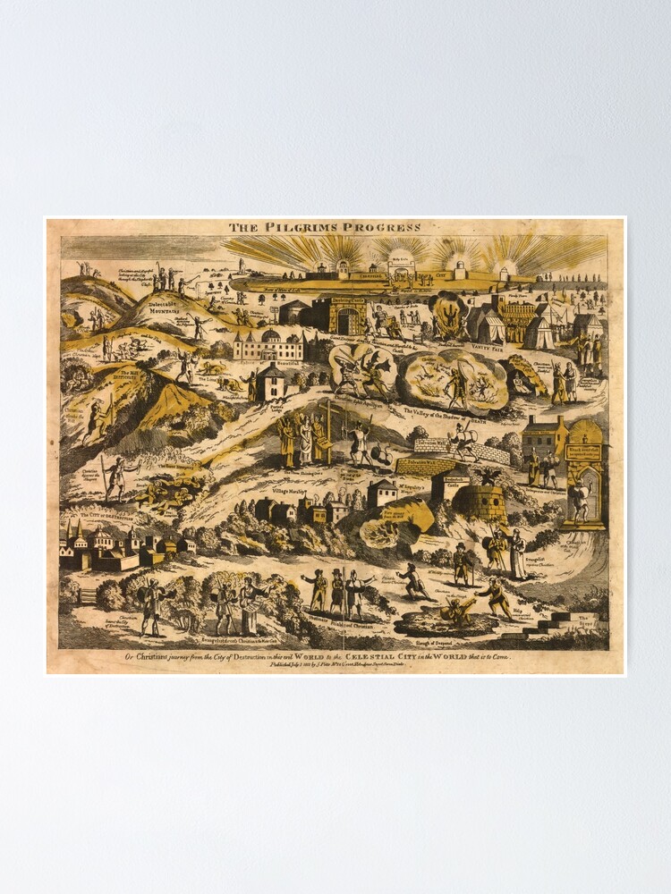 quot Vintage The Pilgrim 39 s Progress - Fposter,small,wall Texture,product,750x1000 