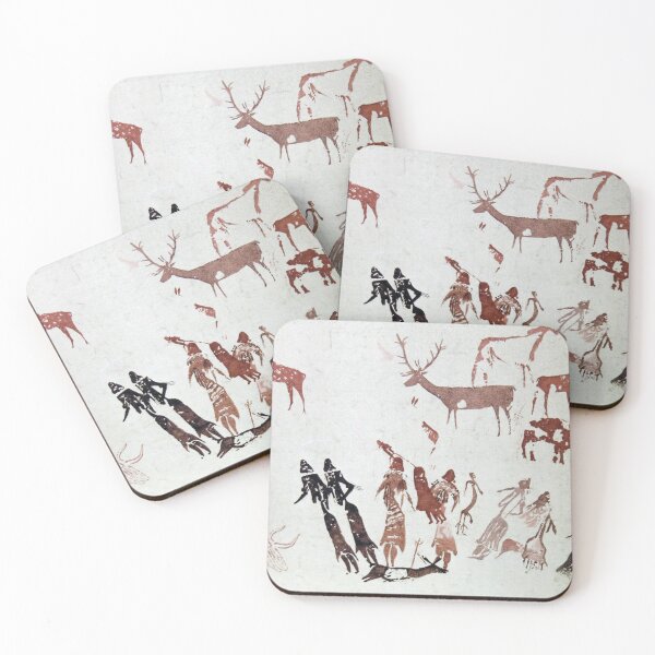 Item preview, Roca dels Moros, Spain, The Dance of Cogul, tracing by Henri Breuil designed and sold by wipeup.