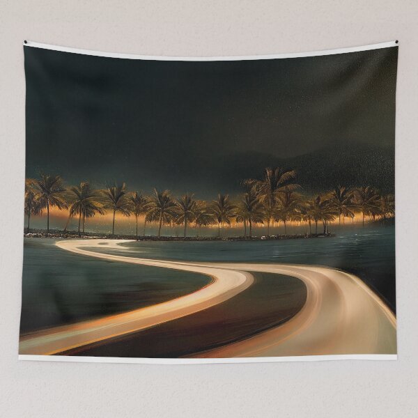 Item preview, Ocean Ride On A Broken Road To Fantasy Island / Abstract And Surreal Unwind Art designed and sold by Unwind-Art-Work.