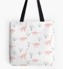 Pink Dinosaurs Tote Bag