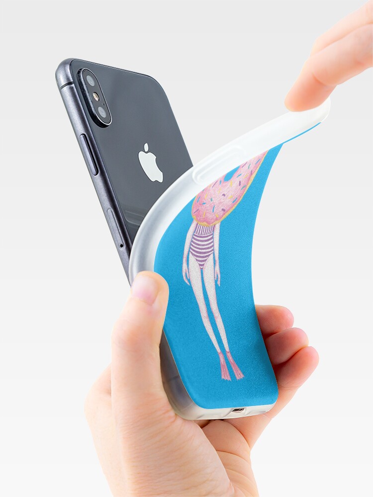 Alternate view of The Summer Treats : Pink Doughnut iPhone Case & Cover