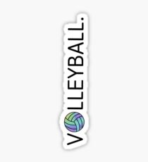 Volleyball. Blue and green Sticker