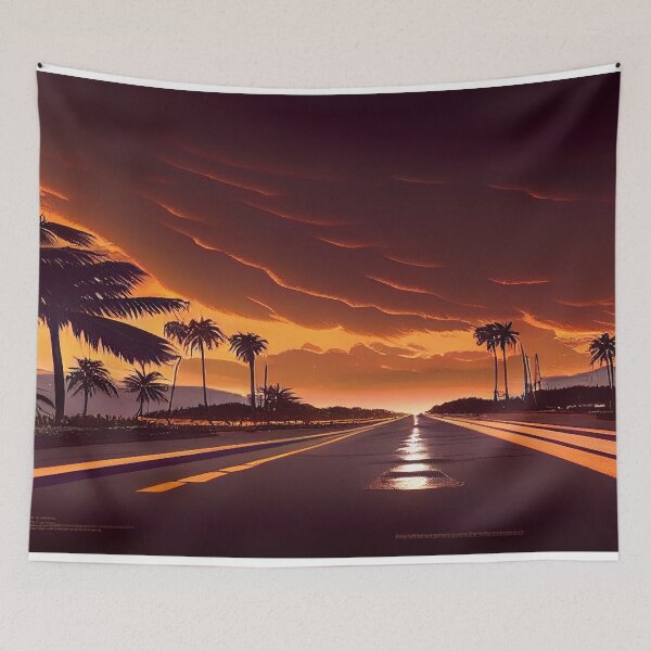 Item preview, In To The Sunset On The Road To Fantasy Island / Abstract And Surreal Unwind Art designed and sold by Unwind-Art-Work.