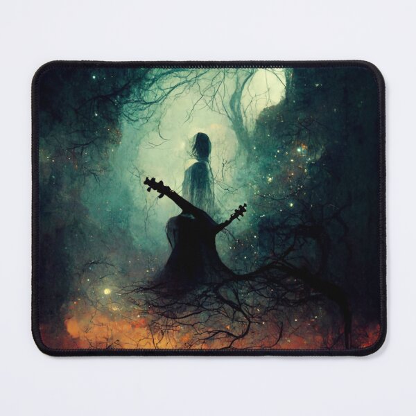 Item preview, Arte de guitarra de fantasía oscura designed and sold by Bashini.