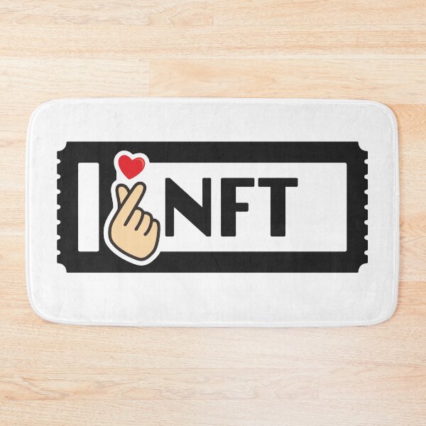 Item preview, I Love NFT for Crypto Fans designed and sold by Quirky Dez.