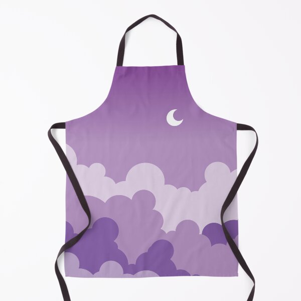 Item preview, Purple Sky with Moon and Clouds designed and sold by Urla-Designs.