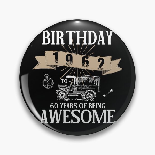 Item preview, 60th Birthday 1962 To 60 Years of Being Awesome Vintage Squad designed and sold by SuccessSK.