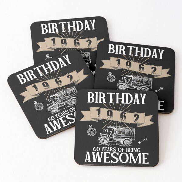 Item preview, 60th Birthday 1962 To 60 Years of Being Awesome Vintage Squad designed and sold by SuccessSK.
