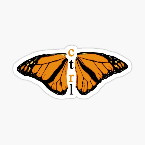 CTRL BUTTERFLY Sticker