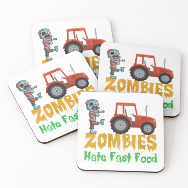 Item preview, Womens Zombies Hate Fast Food Funny Halloween Farmers VNeck      designed and sold by AndrewMonious.