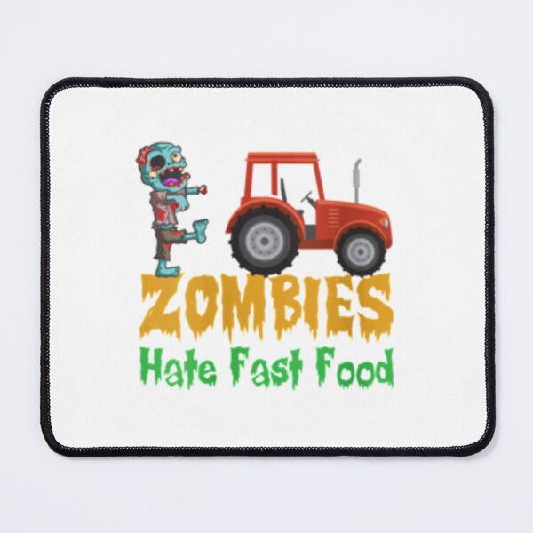 Item preview, Womens Zombies Hate Fast Food Funny Halloween Farmers VNeck      designed and sold by AndrewMonious.