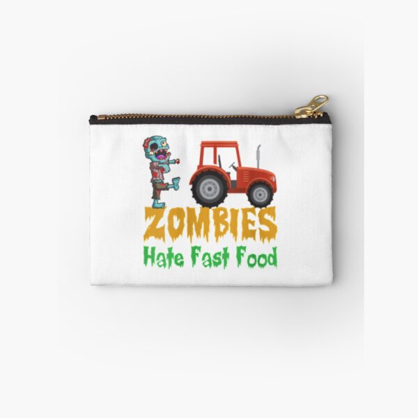 Item preview, Womens Zombies Hate Fast Food Funny Halloween Farmers VNeck      designed and sold by AndrewMonious.