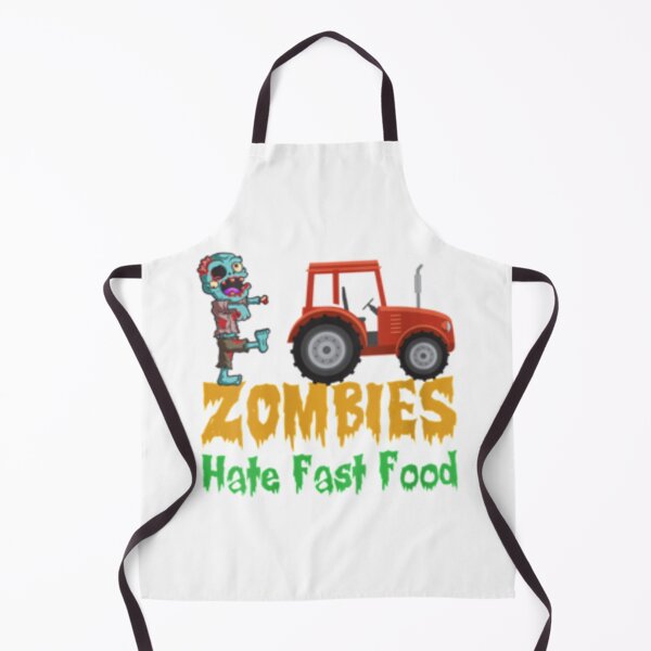 Item preview, Womens Zombies Hate Fast Food Funny Halloween Farmers VNeck designed and sold by AndrewMonious.