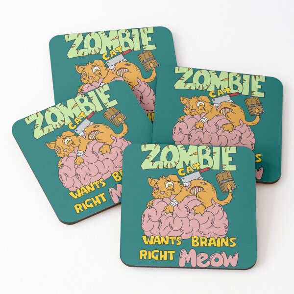 Item preview, Zombie Cat wants Brains Meow    designed and sold by AndrewMonious.