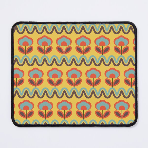 Item preview, Blomma, Retro 70s MCM Flower Seamless Pattern - Retro Styles designed and sold by BesanoStyle.