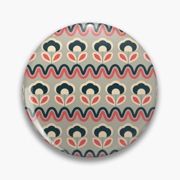 Item preview, Blomma, Retro 70s MCM Flower Seamless Pattern - Retro Styles designed and sold by BesanoStyle.
