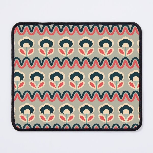 Item preview, Blomma, Retro 70s MCM Flower Seamless Pattern - Retro Styles designed and sold by BesanoStyle.