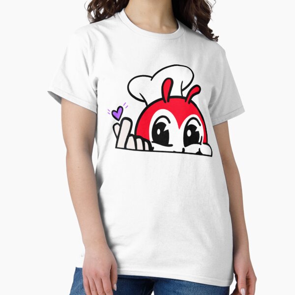 Item preview, ARMY PURPLE JOLLIBEE PEEKING FINGER HEART FILIPINO     designed and sold by Shirtcasms.