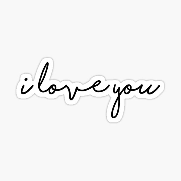 I Love You Sticker